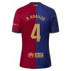 Conjunto (Camiseta+Pantalón Corto) FC Barcelona R. Araujo 4 Primera Equipación 2024-25 - Niño